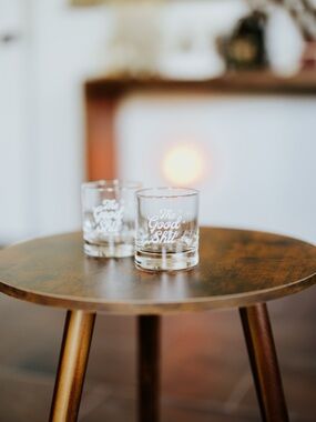 “The Good Shit” Retro Glass Cup NEW